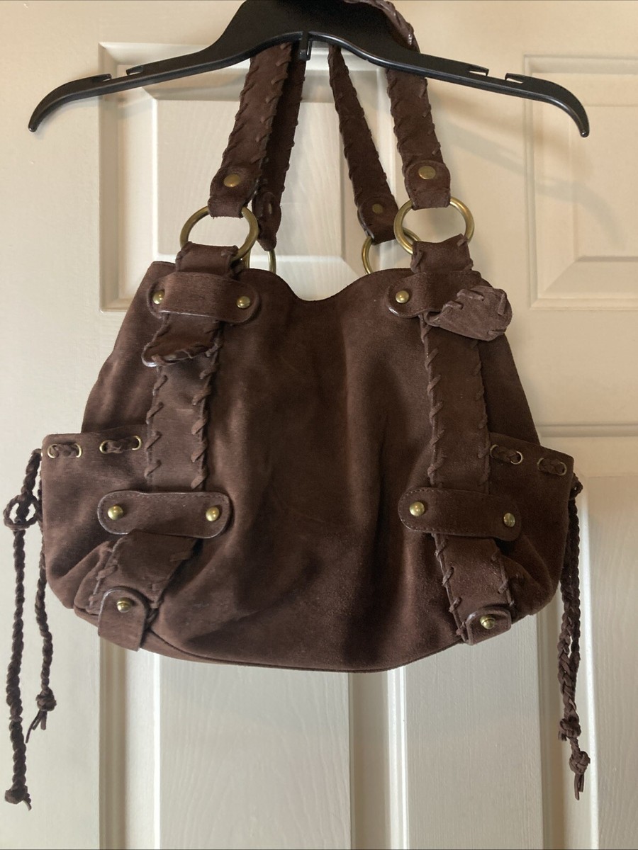 Kooba Sienna Handbag Dark Brown With Rope Accents