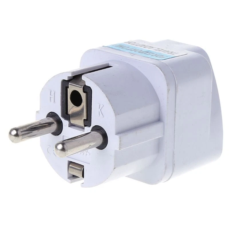 Universal US AU UK to EU Socket Plug AC Power Travel Charger