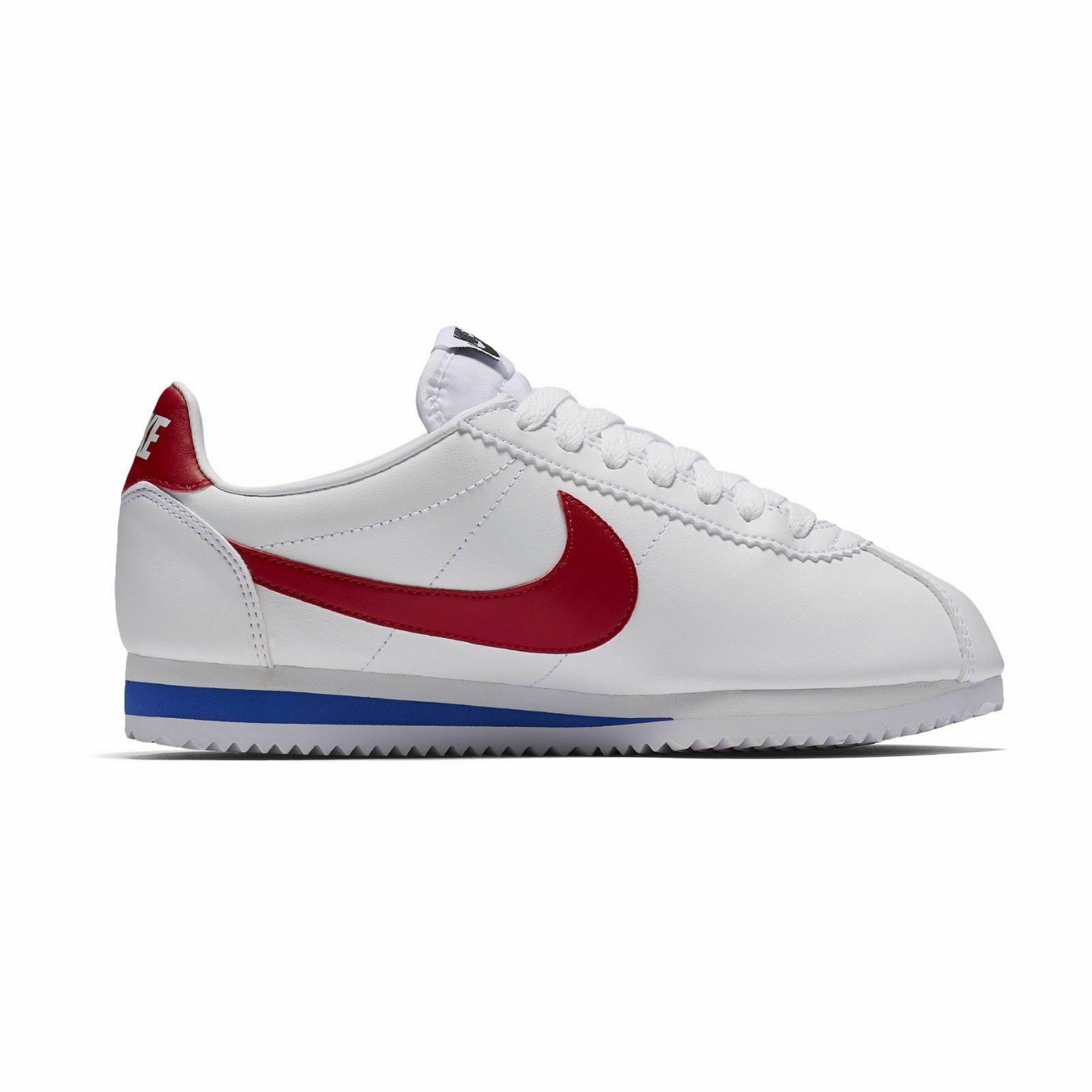 womens nike cortez red white blue