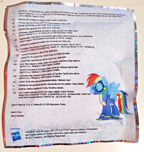 Rainbow Dash Wonderbolt MLP My little pony Hasbro Egmont mini Limited edition - Picture 9 of 10