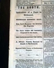 Battle of Wilmington North Carolina David D. Porter Win 1865 Civil War Newspaper