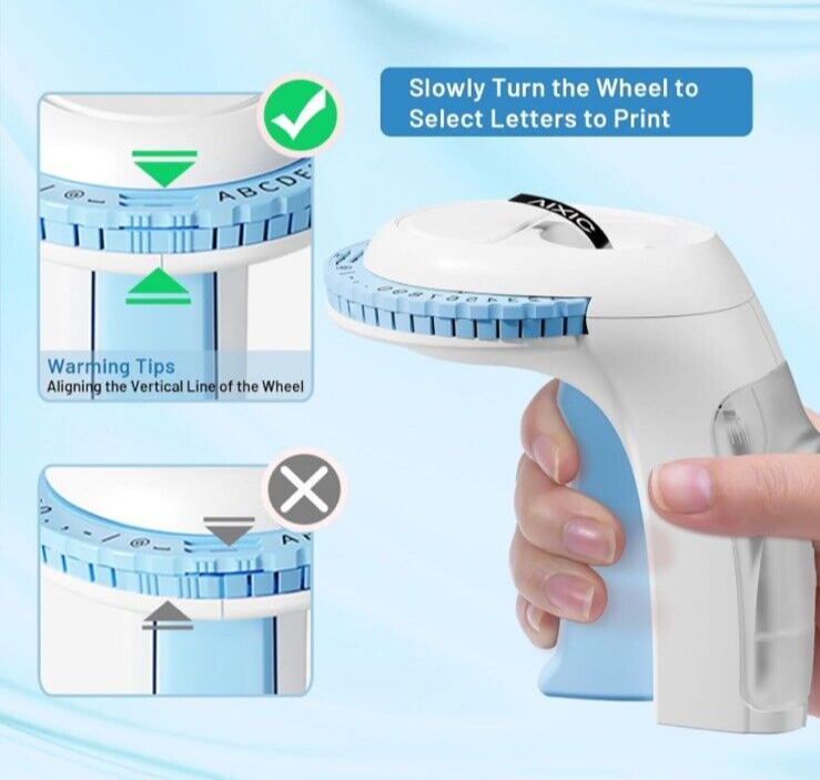 Portable Blue Embossing Label Maker with 1 Black Embossing Roll Portable Blue Embossing Label Maker with 1 Black Embossing Roll