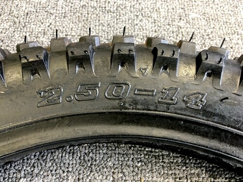 60/100-14 Knobby Dirt Bike Tire – Front Tire For Pit Bikes, Trail Bikes & CRF-Style Models