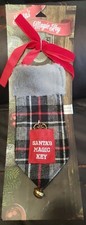 Santa's Magic Key Plush Door Hanger With Key And Jingle Bell - No Chimney Houses