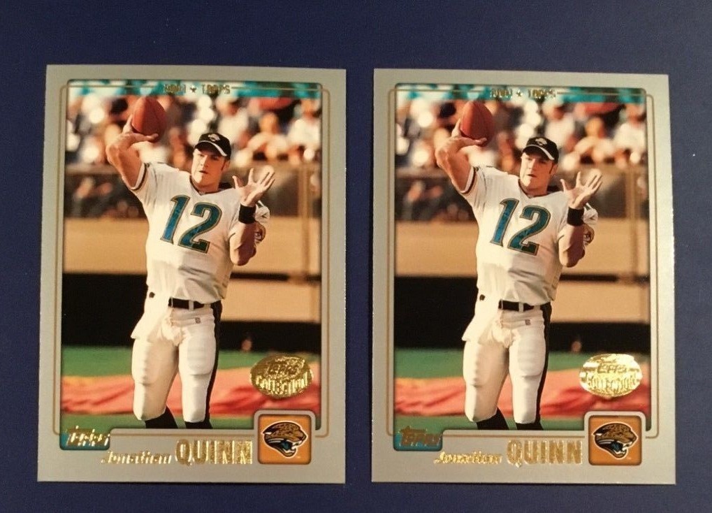 2001 Topps Collection GOLD # 299 JONATHAN QUINN Lot 2 Gold Stamped Jaguars RARE!
