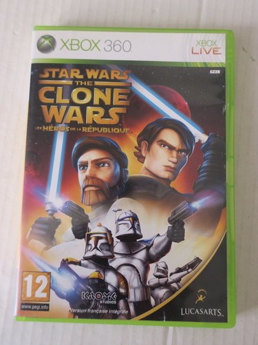 STAR WARS THE CLONE WARS : LES HEROS DE LA REPUBLIQUE  -  pour XBOX 360 - Foto 1 di 3