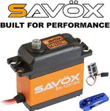 Savox SA-1231SG Tall Digital High Torque Steel Gear Servo +  Glitch Buster + Ser