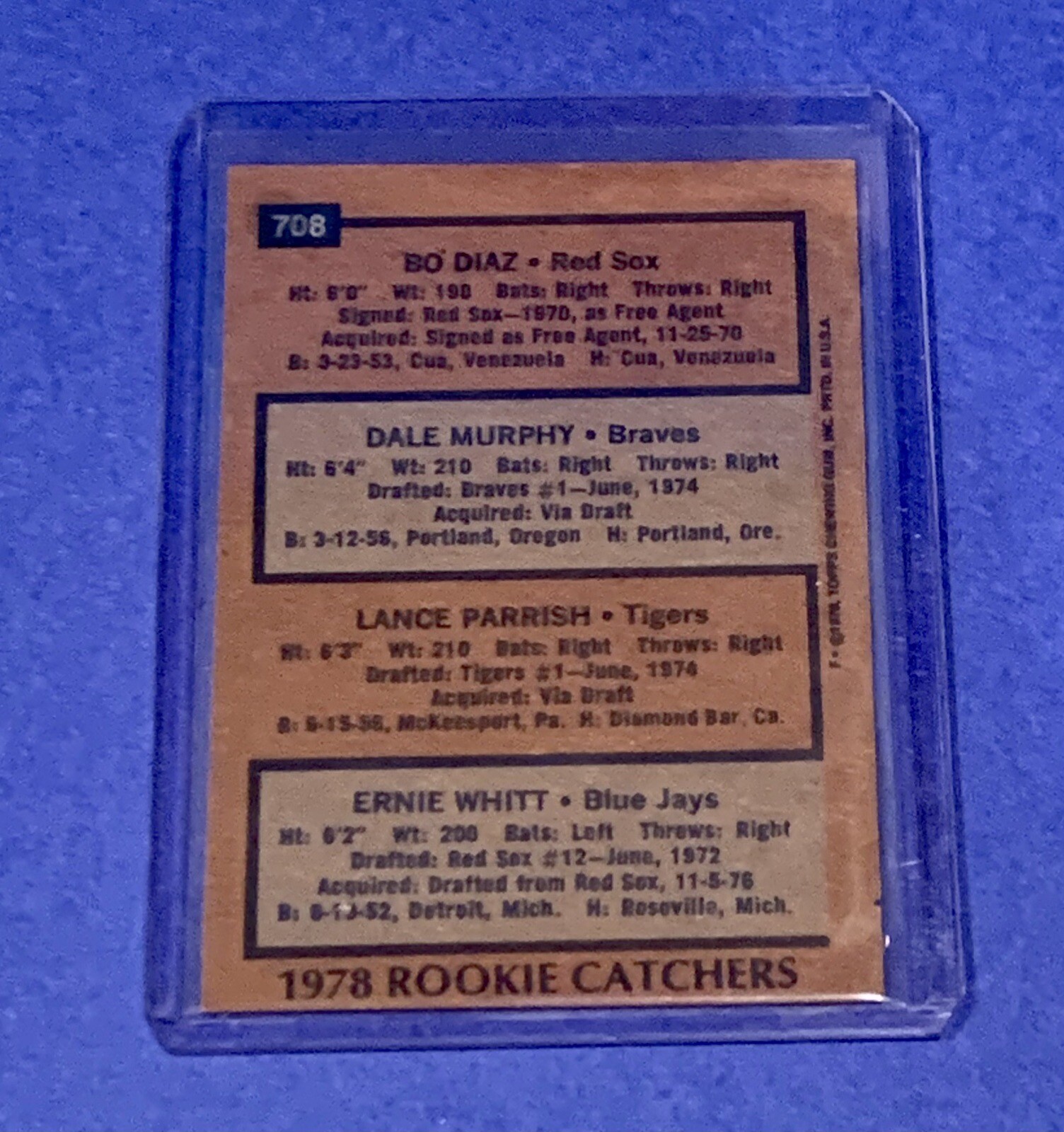 Lance Parrish Detroit Tigers Signed Autograph 1978 Topps Rookie The Big Wheel eBay