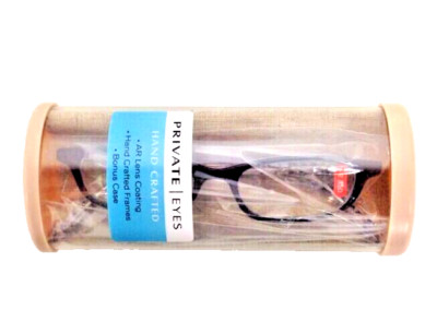 Private Eyes READING GLASSES +2.00 Hand Crafted Frames w/case #pehr2a
