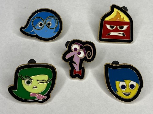 Disney Pins Inside Out Set 5 Pins - Anger Sadness Disgust Fear & Joy PIXAR! - Picture 19 of 24