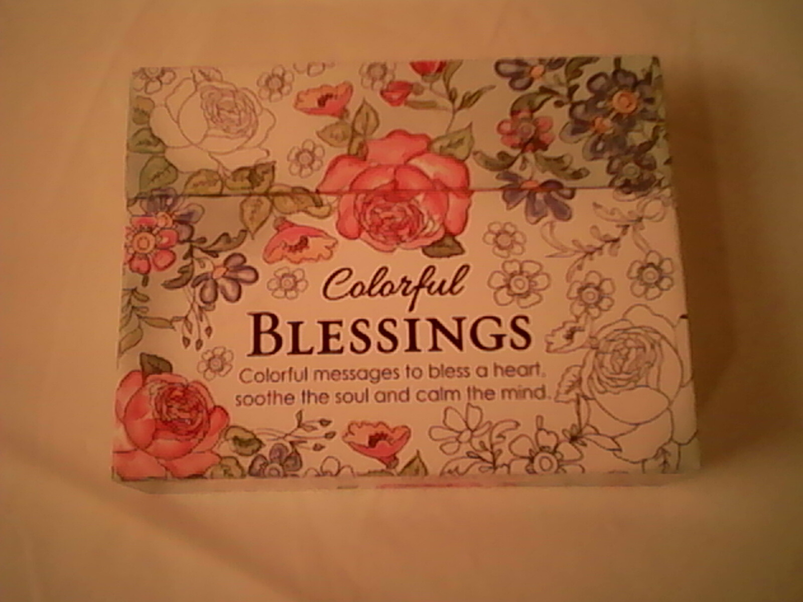 Coloring Cards Colorful Blessings by Christian Art Gifts Inc 2016 4.5 ' x 3.5" eBay