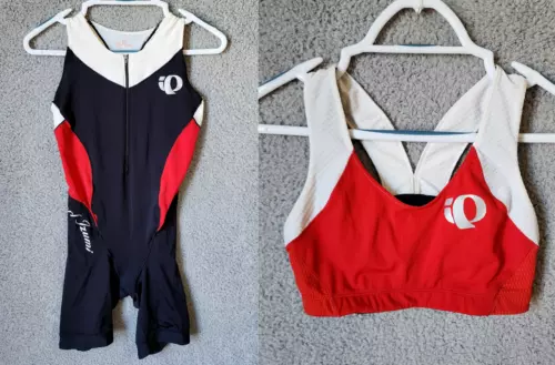 Pearl Izumi Elite Series In-R-Cool Cycling Bib Padded Shorts/Sports Bra Set Sz M