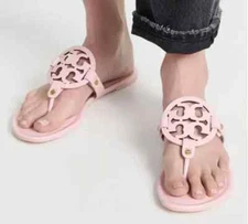 NWOT TORY BURCH MILLER SANDAL PATENT LEATHER LIMITED EDITION PETUNIA SIZE 9.5