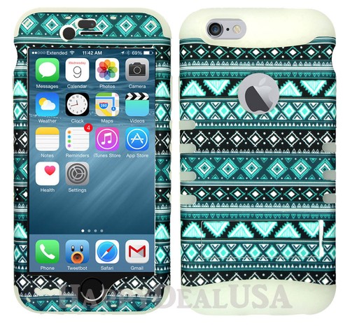 Funda protectora híbrida de silicona para Apple iPhone 6/6S KoolKase - patrón tribal 71 - Imagen 12 de 13