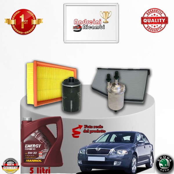 Inspektionskit Filter + ÖL Skoda Octavia Ii 2.0 Rs 147KW 200CV Von 2009->-image