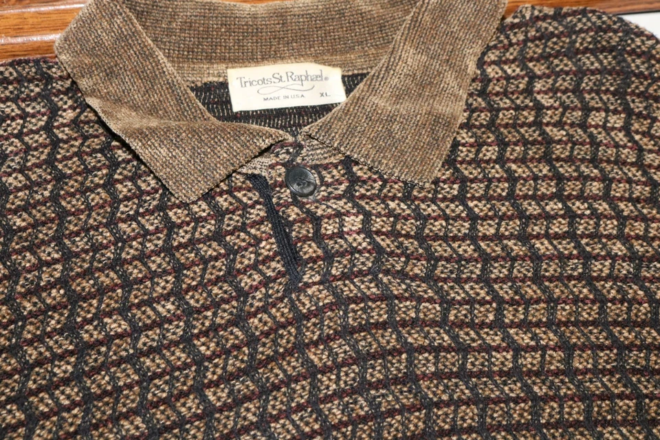 Suéter Tricots St Raphael EE. UU. XL Abotonado Manga Larga Clásico EE. UU. Cálido YI Foto 4 de 4