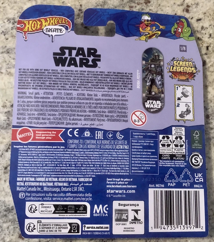 Hot Wheels SKATE STAR WARS HGT46 2023 1:64 - Immagine 3 di 3