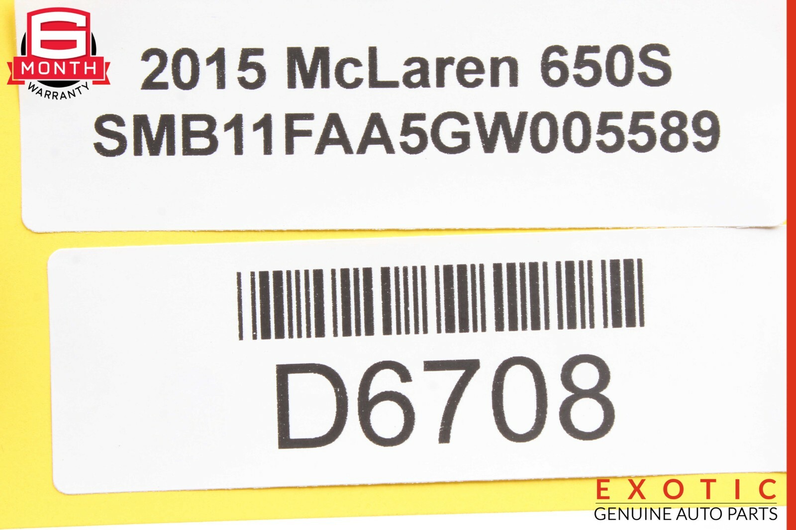15-17 McLaren 650S Bracket Holder OEM