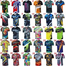 Maglia Dirt Bike MTB Uomo Motocross Jersey DH Downhill Maglia MX Maglia Manica Corta