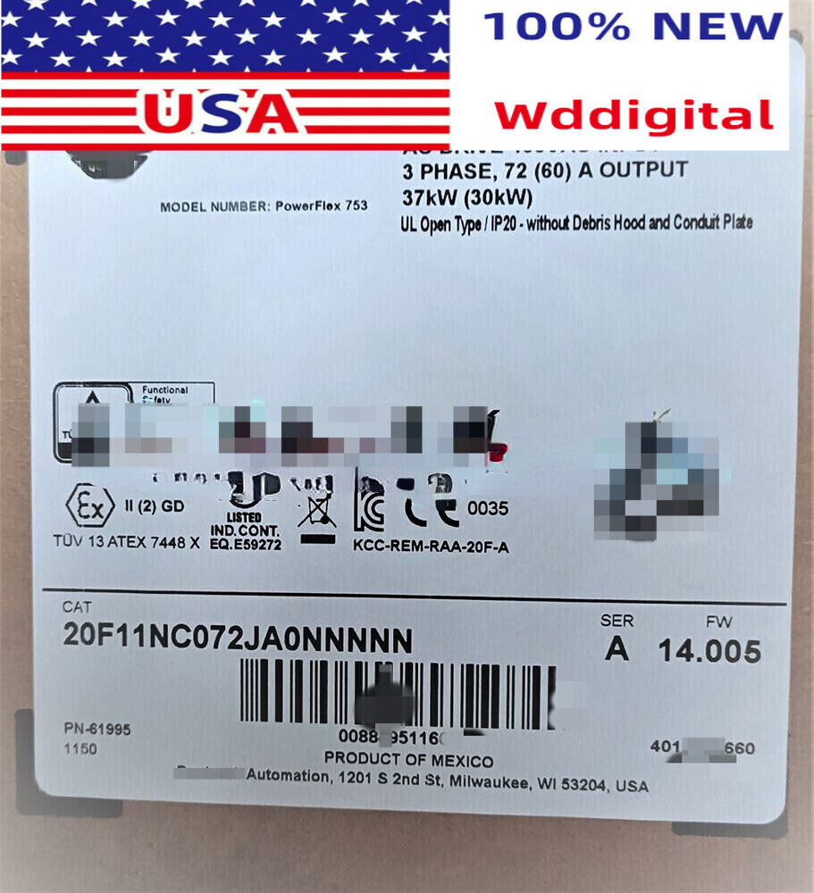 New Factory Sealed Allen-Bradley 20F11NC072JA0NNNNN 753 AC Drive Fast delivery