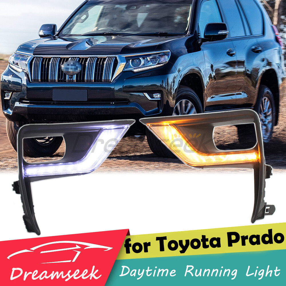 LED Daytime Running Light DRL for Toyota Land Cruiser Prado 18-19