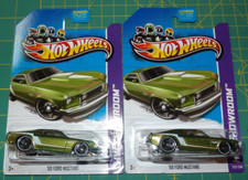 2X - 2013 Hot Wheels HW Showroom - ‘69 Ford Mustang - Green