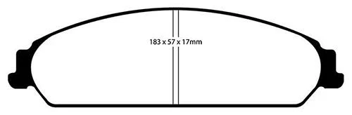 Pastiglie freno anteriori EBC RedStuff per Chrysler 300C 3.0 TD 2006-2011 DP31724C - Immagine 2 di 2