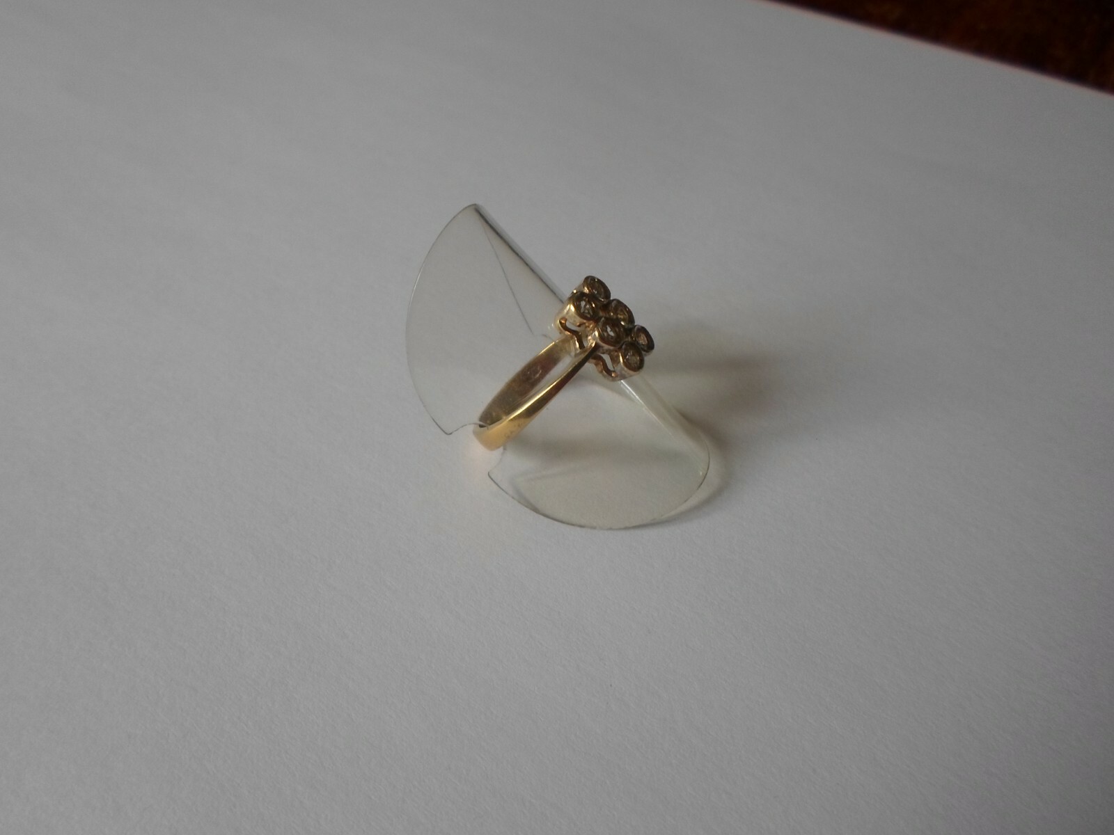 solid silver ring, vermilion, zirconium rectangle… - image 4