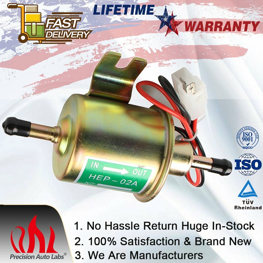 12v Universele Elektrische Brandstofpomp Hep-02a Voor De Meeste Autocarburateur Diesel Benzine