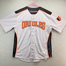 BALTIMORE ORIOLES JERSEY XL DYNASTY SERIES GENUINE MLB THROWBACK STITCHED