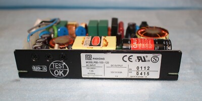 Phihong Model PSS-100-120 output 12vdc 8.5A Power Supply