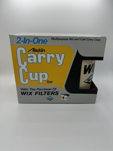 Juego de 2 tazas vintage Dana Wix Filters Aladdin 2 en uno nuevo 12 oz frío/calor - Imagen 3 de 17