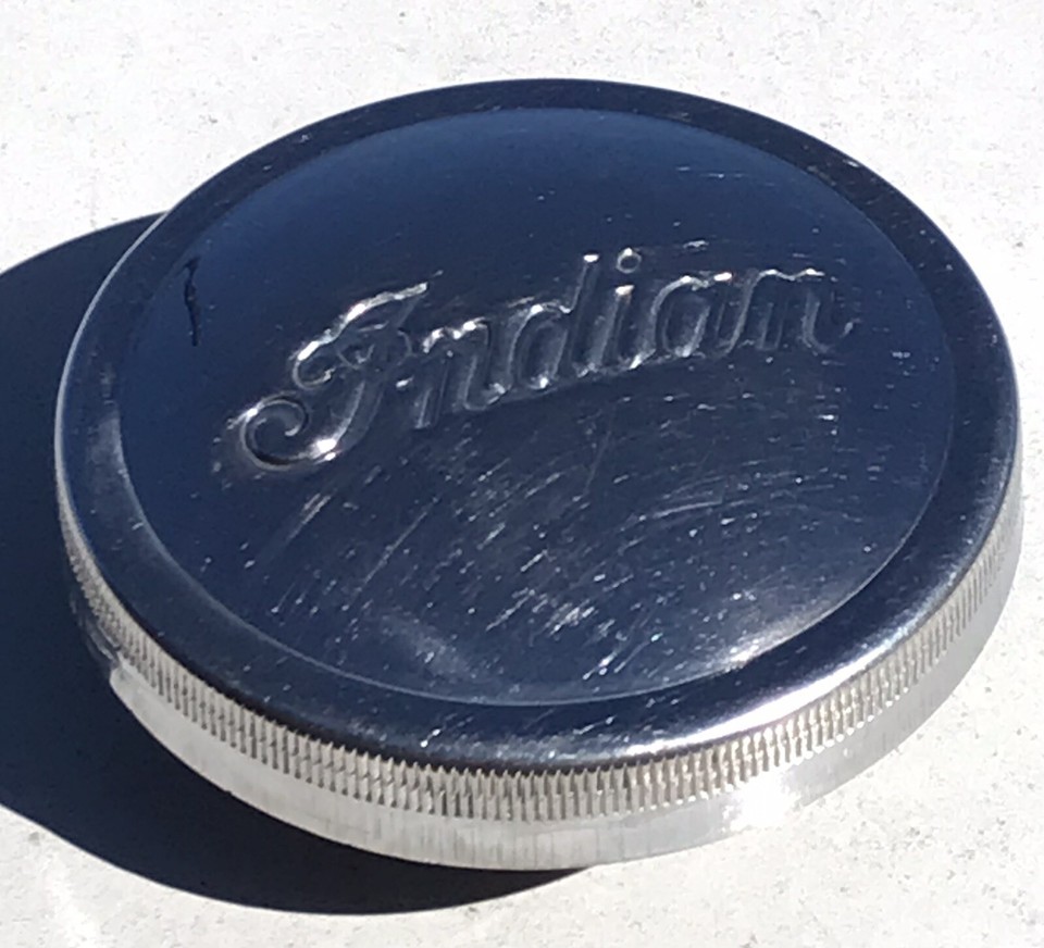 Original Vintage 1970’s Indian Dirt Bike Motorcycle Gas Tank Cap ME MS