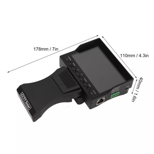 CCTV Tester Camera HD Analog Video Monitor VGA Input DC12V Output 4.3in LCD - Picture 8 of 17