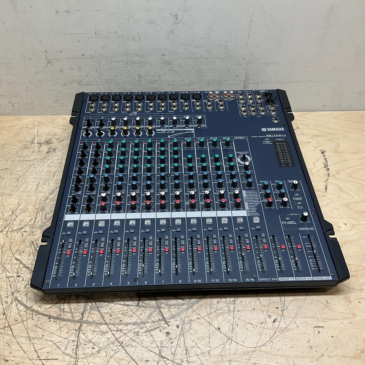 Yamaha MG166CX 16-Channel Analog Mixer (NO POWER SUPPLY) Tested 