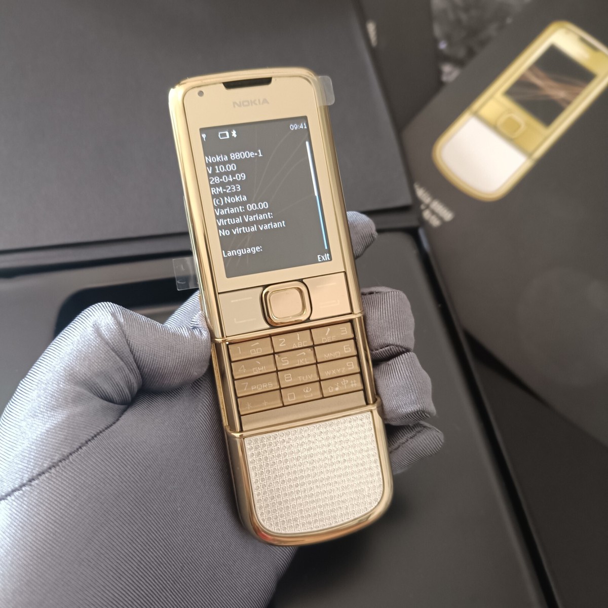 ORIGINAL NOKIA 8800 GOLD ARTE DIAMONDS 8800e-1 4GB RM-233