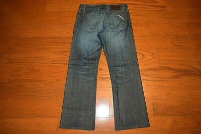 ROCKABILLY - 'EDDIE' BOOT CUT Blue Jeans - Men Size 33 x 30 (label 34 x 30) USA