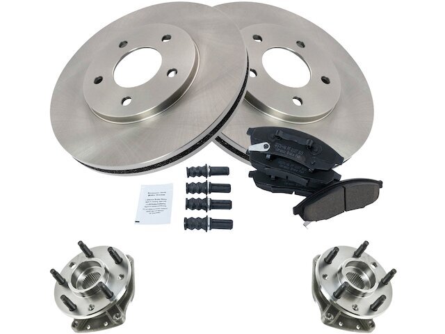 Front Brake Pad and Rotor and Wheel Hub Kit fits Grand Prix 1995-1996 13SWRX