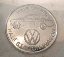 Vintage 1969 Volkswagen Station Wagon Coin Medallion. Htf . Dated Vintage 1969 Volkswagen Station Wagon Coin Medallion. Htf . Dated