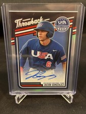 2026 Panini Stars & Stripes Throwback AUTO JACOB GONZALEZ SILVER PRIZM #/199