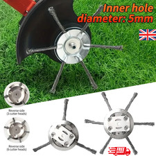 6" Grass Strimmer Head Trimmer Brush Steel Wire Wheel Garden Weed trimmer UK