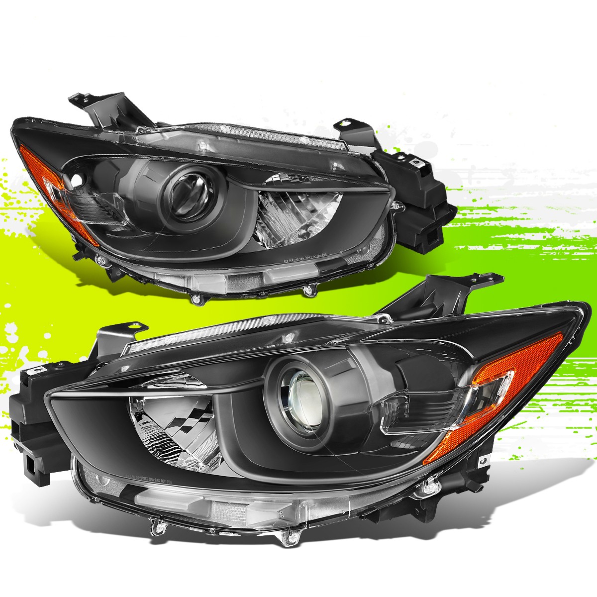 MAZDA ペンダントライト 黒 Factory Style Projector Headlight Lamps for Mazda CX-5 13-16 Black
