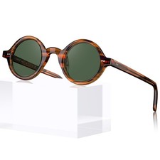 CARFIA Retro Acetate Small Face Polarized Sunglasses for Men Cool Classic Rou...
