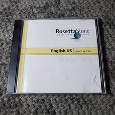 Rosetta Stone English US Level 1 2 PC CD-ROM Language Learning Software
