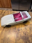 Barbie Silver Corvette Convertible Car  Retro 1984 For Parts Or Repair