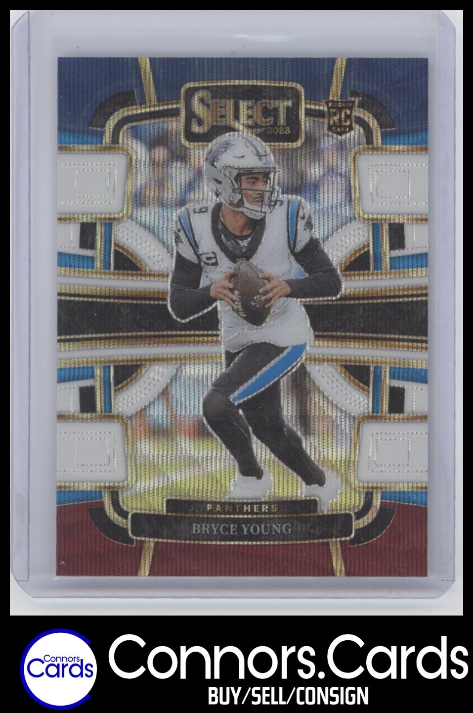 Bryce Young Rookie 2023 Panini Select #14 Tri-Color Prizm /259 Panthers