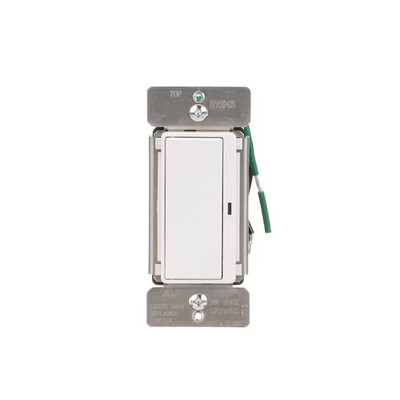 Eaton Z-Wave Plus 15-Amp 3-way Smart Push Companion Light Switch, White