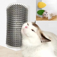 Cat Self Groomer Brush Wall Corner Scratcher Massager Hair Remover Comb USA