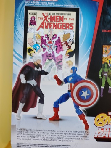 2012 Marvel XMen Comic Packs Magneto & Captain America Action Figures - Picture 7 of 9