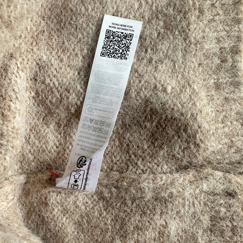 Topshop maglia maglione morbido girocollo abito oversize in avena taglia M - Foto 9 di 9